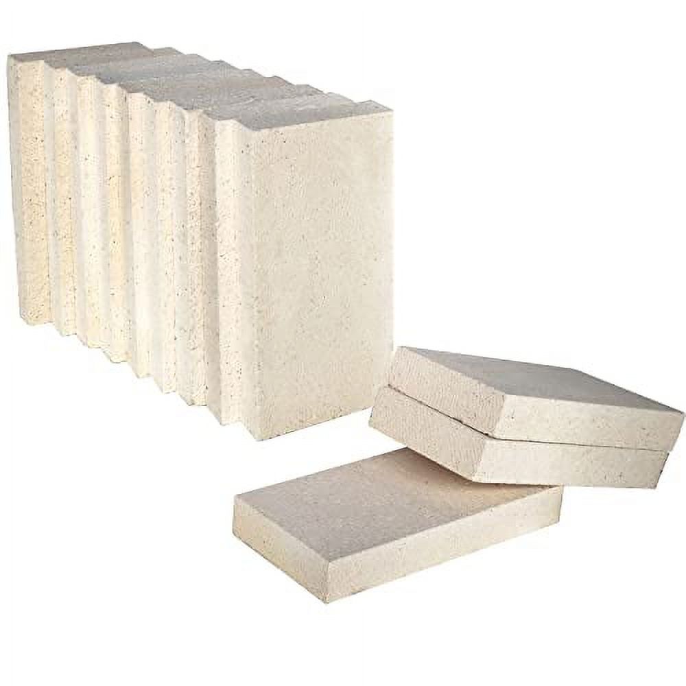 Insulating Fire Bricks, 2500F Rated, 1.25 Inch X 4.5 Inch X 9 Inch, Pack Of  12, Soft Fire Bricks For Wood Stove Pizza Oven Fireplace Forge Furnace  Jewelry Soldering, Heat Insulation Block 